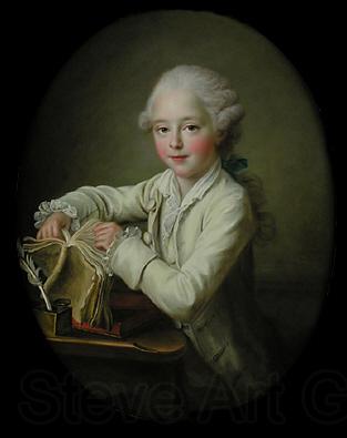 Francois-Hubert Drouais Portrait of marquis de Briges, aged 7 Norge oil painting art